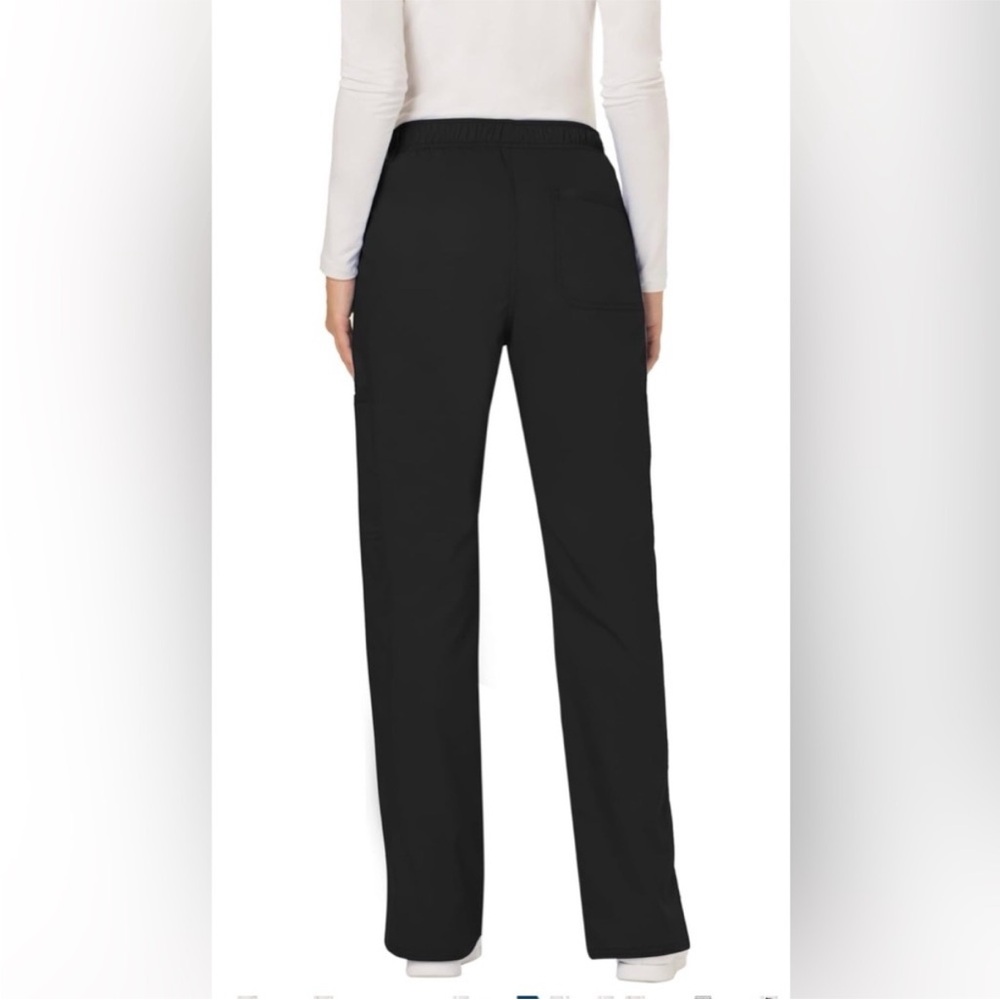Cherokee Black Scrub Pants Workwear Revolution MidRise Pant - Picture 2 of 4